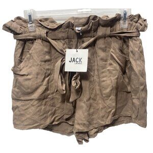 Women's Paperbag Waist Shorts, Tan Brown Summer, Size Medium Shorts, New By Jack